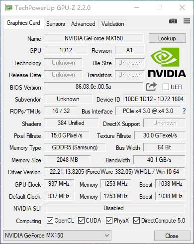 MX150ԿGTX1050ĸ